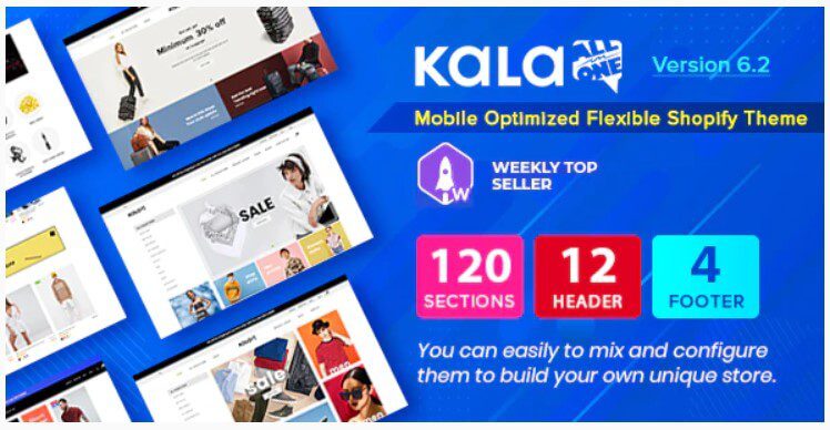 Kala Best Shopify themes for dropshipping