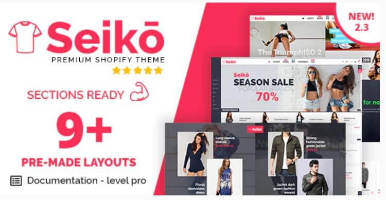 Seiko Best Shopify themes for dropshipping