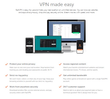 Features of the Namecheap FastVPN Review