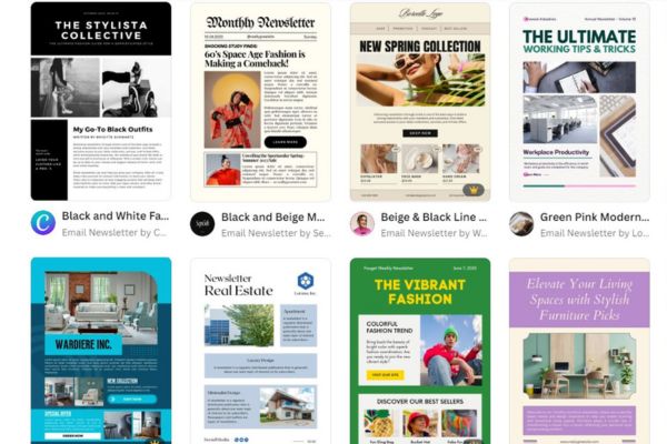Overview Of Canva'S Email Template Library